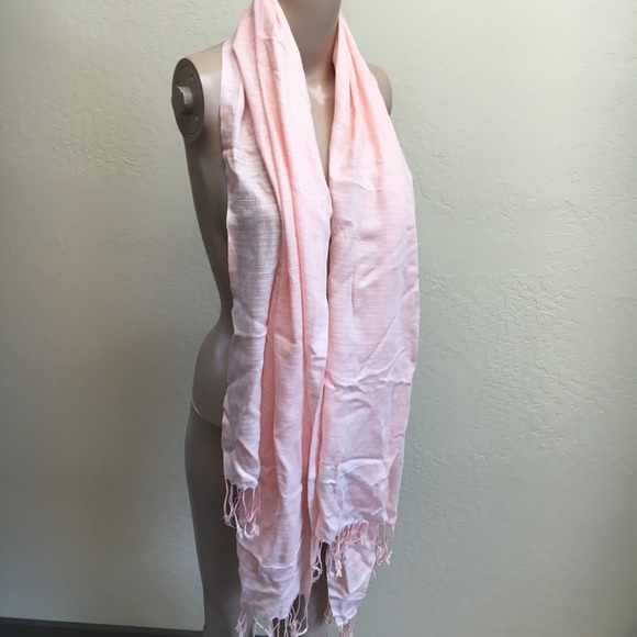 Accessories - Silk Spun Light Pink Scarf Wrap shawl